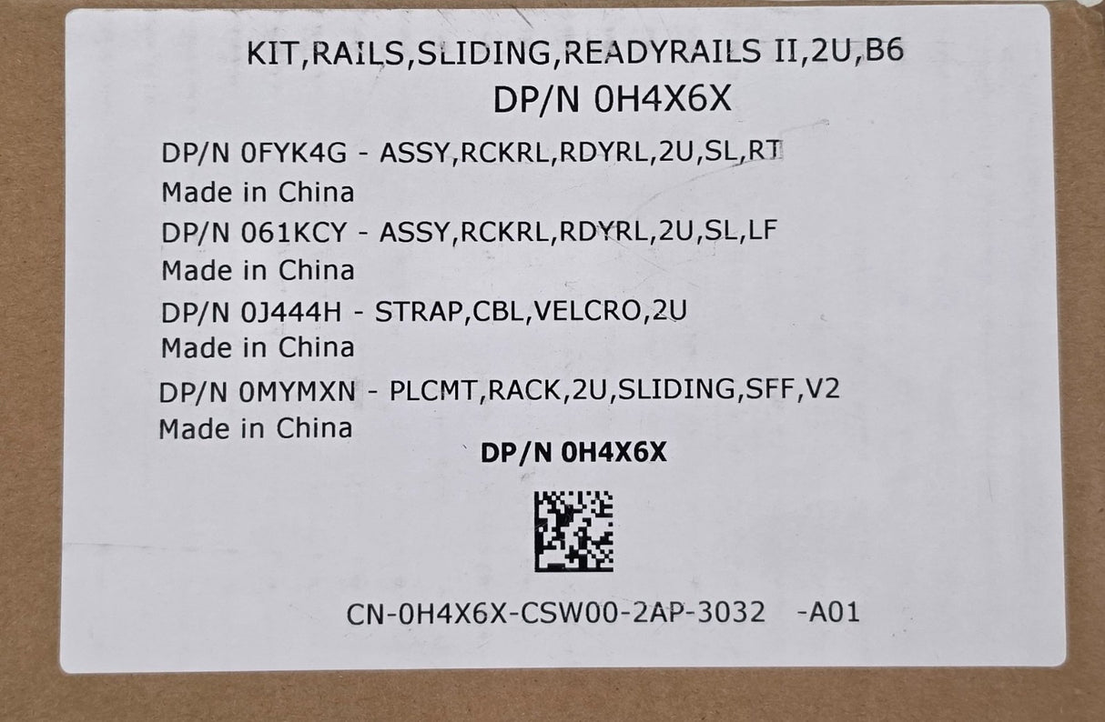 NEW Dell H4X6X PowerEdge 2U ReadyRails II Sliding Rail Kit A01 R740xd R730 R740