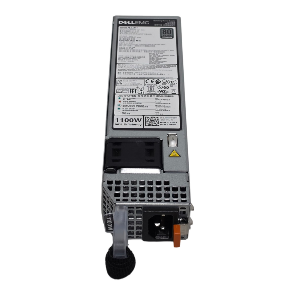 NEW Dell J9N6W 15G/16G 1100W 80+ Titanium 1U Hot-Plug Redundant PSU D1100E-S6