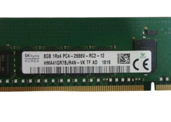 Fujitsu 8GB DDR4 1Rx4 PC4-2666V 288P ECC REG Server Memory RAM S26361-F4026-L208