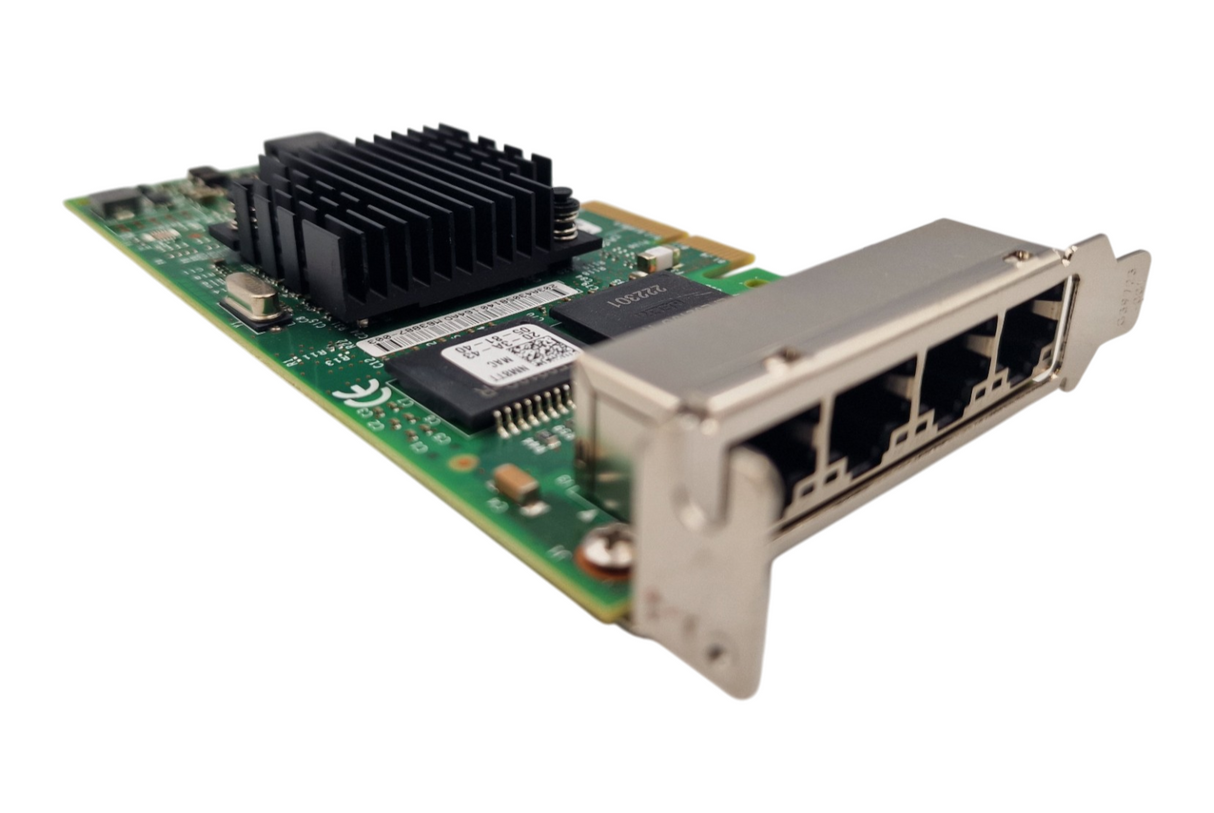 NEW Dell Intel I350-T4 Quad Port 1GbE RJ45 PCIe Network Adapter LP Bracket NM8TT