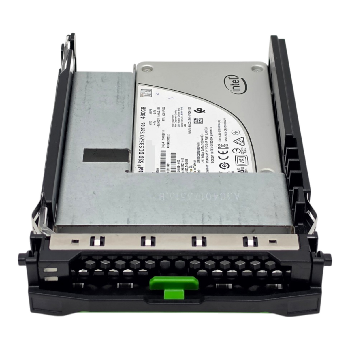Fujitsu A3C40201372 480GB SATA 6G 2.5" RI MLC SSD S26361-F5632-L480 3.5" Caddy