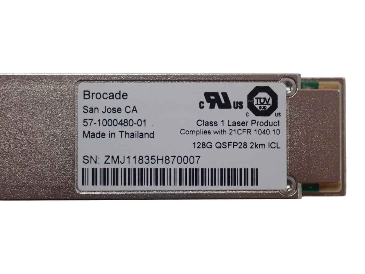 Brocade 57-1000480-01 4x 32G 128G QSFP28 2km ICL Transceiver Module XBR-000285