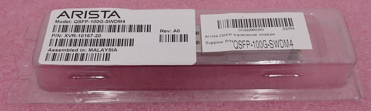 2x NEW Arista 100G MMF 100m QSFP Transceiver Module QSFP-100G-SWDM4 XVR-10167-20
