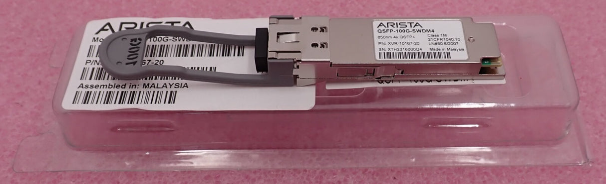 2x NEW Arista 100G MMF 100m QSFP Transceiver Module QSFP-100G-SWDM4 XVR-10167-20