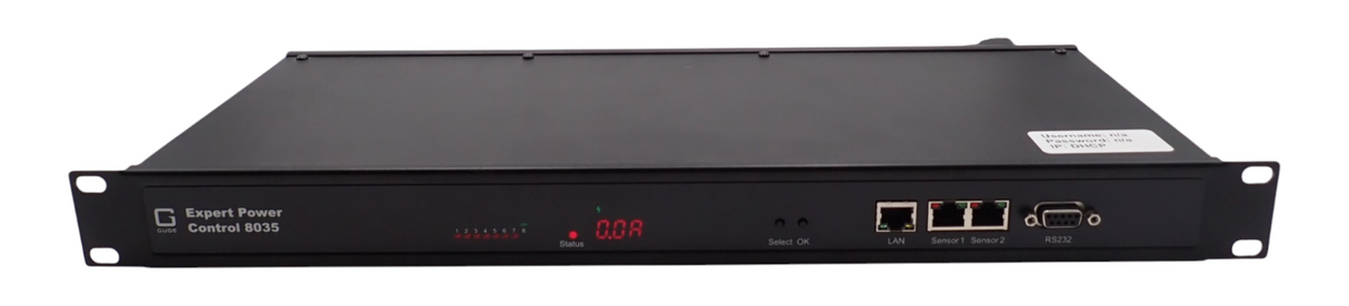 Gude Expert Power Control 8035-1 19" 8-Fold Switched And Outlet-Metered PDU