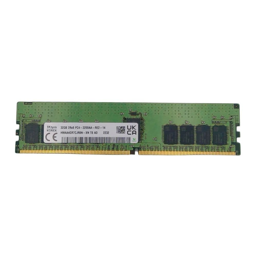 New SK Hynix 32GB 2Rx8 PC4-3200AA DDR4-25600 ECC RDIMM Memory HMAA4GR7CJR8N-XN