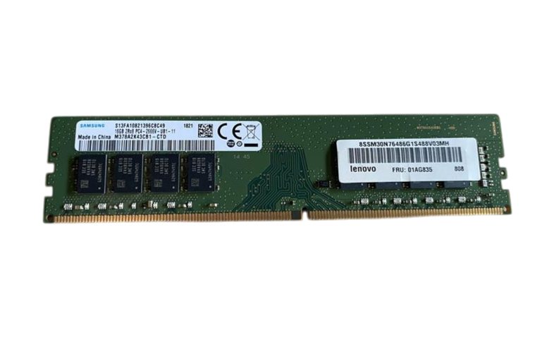 Lenovo 16GB DDR4 PC4-2666V 2Rx8 UDIMM RAM Memory 01AG835 M378A2K43CB1-CTD