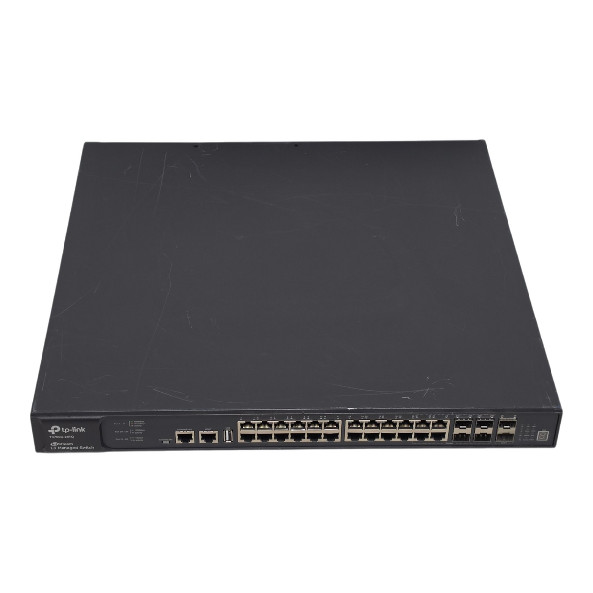 TP-Link T3700G-28TQ JetStream 28-Port Gigabit Stackable Layer 3 Managed Switch