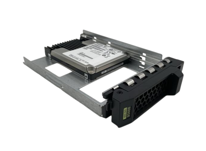 Fujitsu 800GB SAS 12G WI MLC 2.5" SFF SSD in 3.5" LFF Caddy - S26361-F5608-L800