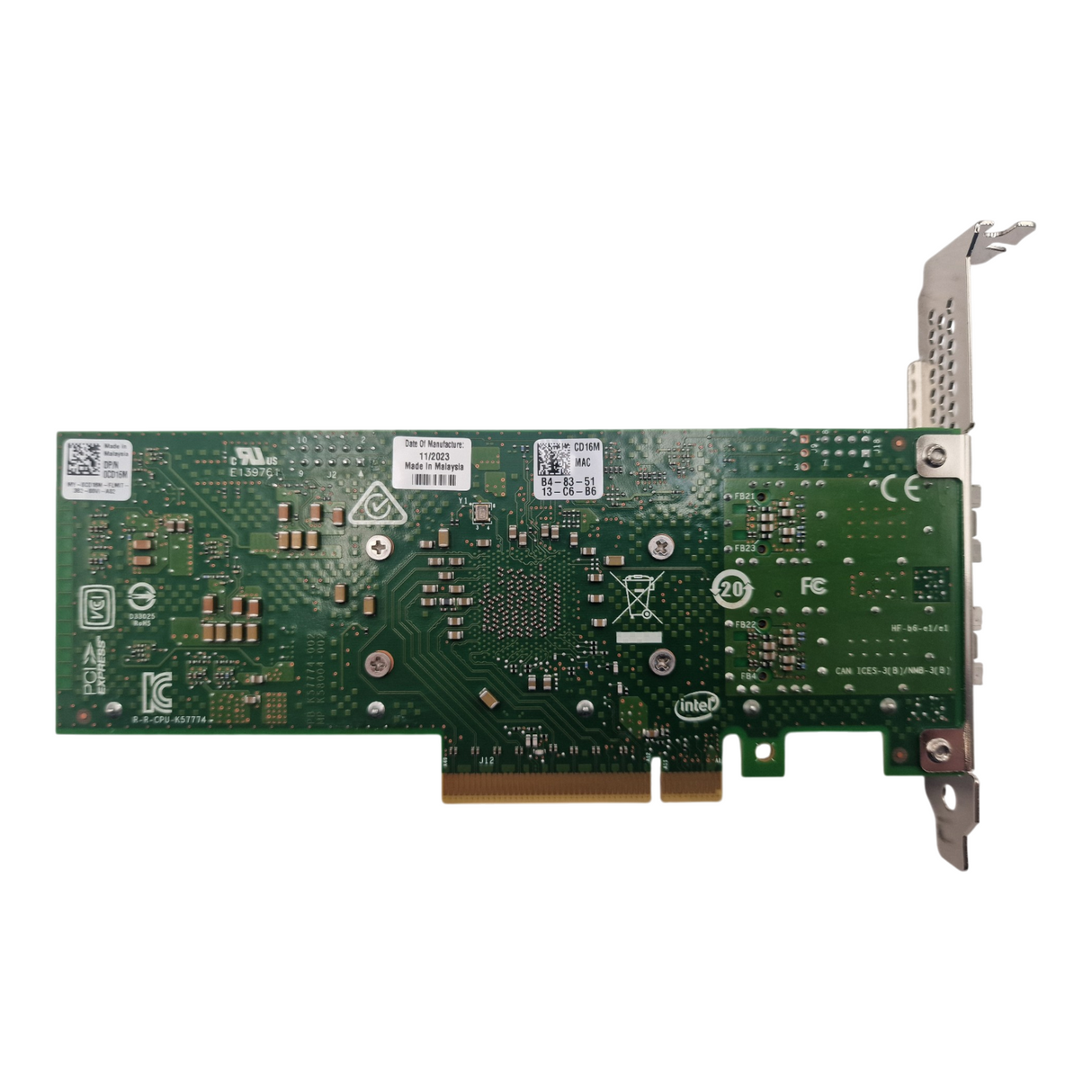 Dell Intel E810 Dual Port 2x 25GbE SFP28 PCIe Network Adapter CD16M