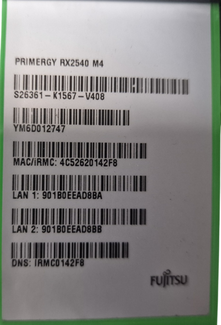 Fujitsu Primergy RX2540 M4 16x 2.5" 2U 24x DDR4 2 x Intel Scalable CTO Server