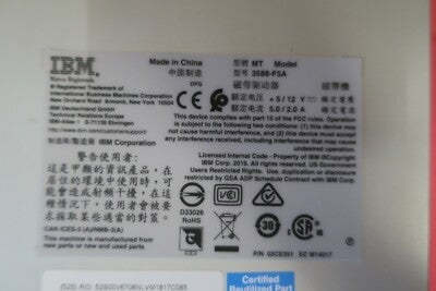 IBM 3588-F5A Ultrium LTO-5 TS1050 TS1040 8Gbps FC Tape Loader Drive 00V6705