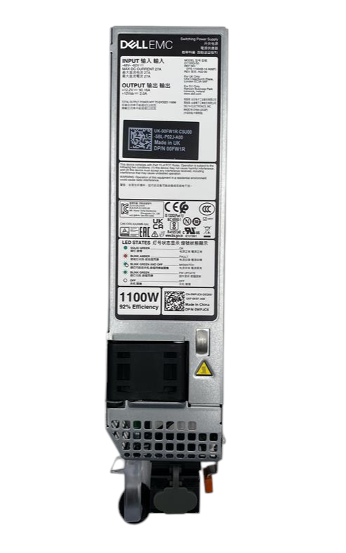 Dell PowerEdge 15th/16th Gen 1100W -48V DC Power Supply PSU - WPJC6 0WPJC6