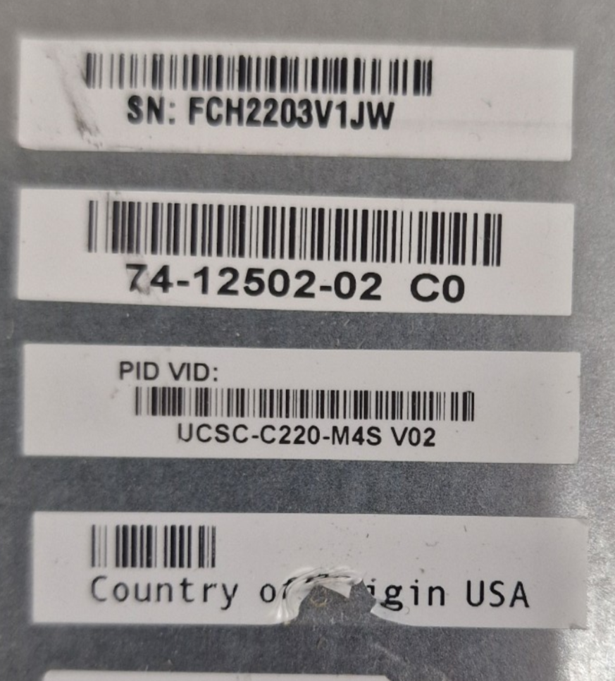 Cisco UCS C220 M4S 2x Xeon E5-2600 v3/v4 24-DIMM 8x2.5" Bay 1U CTO Server