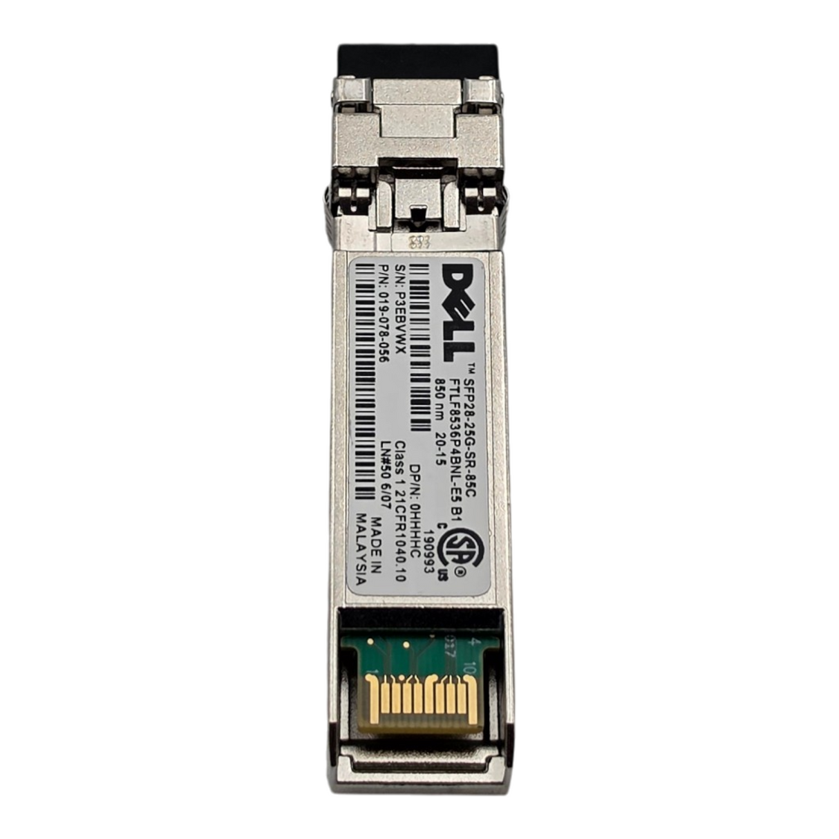 Dell HHHHC 25GBASE-SR 850nm MMF LC 25Gb SFP28 Optical Transceiver Module