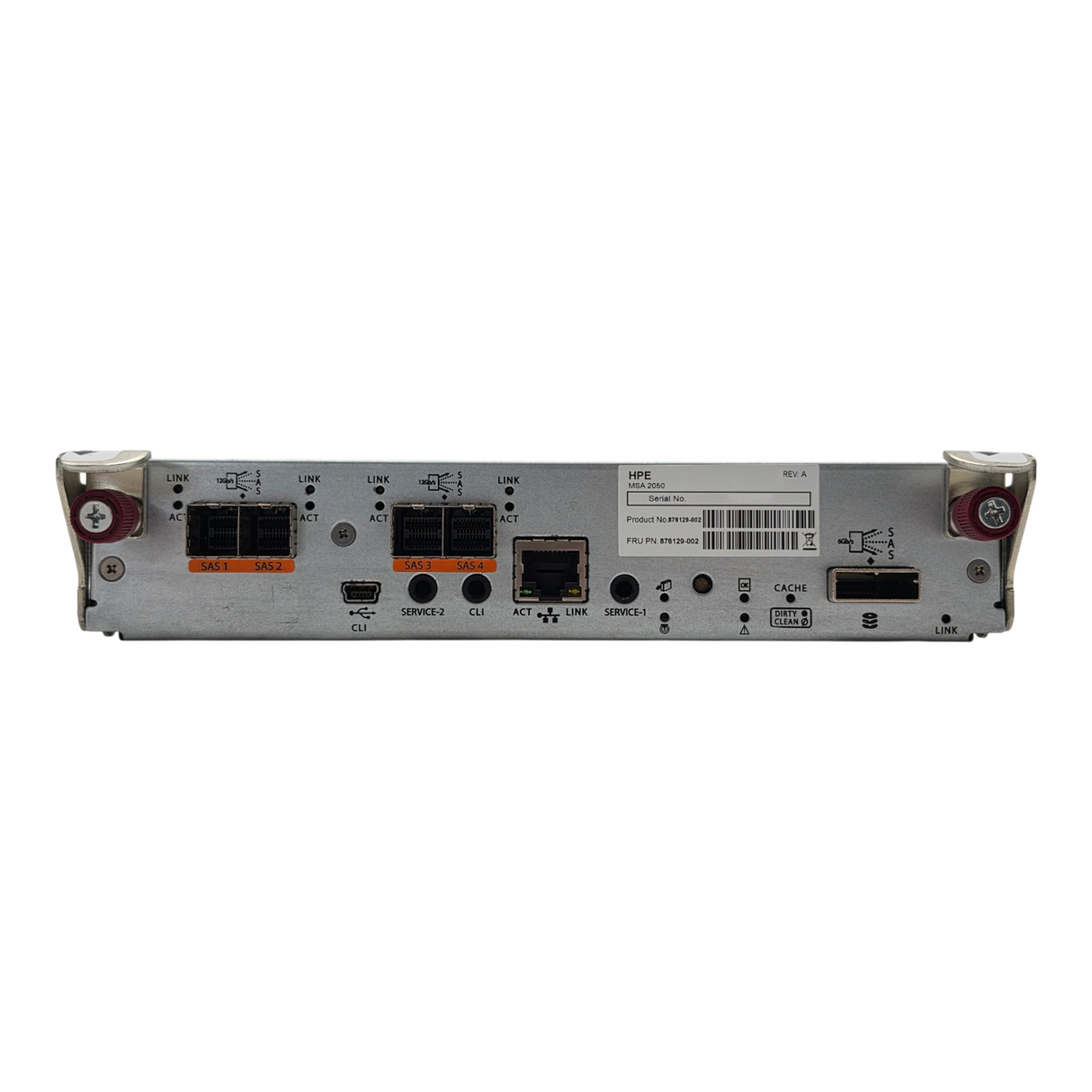 HPE 876129-002 MSA 2050 Storage Array SAS 12G Dual Port SAN Controller Module