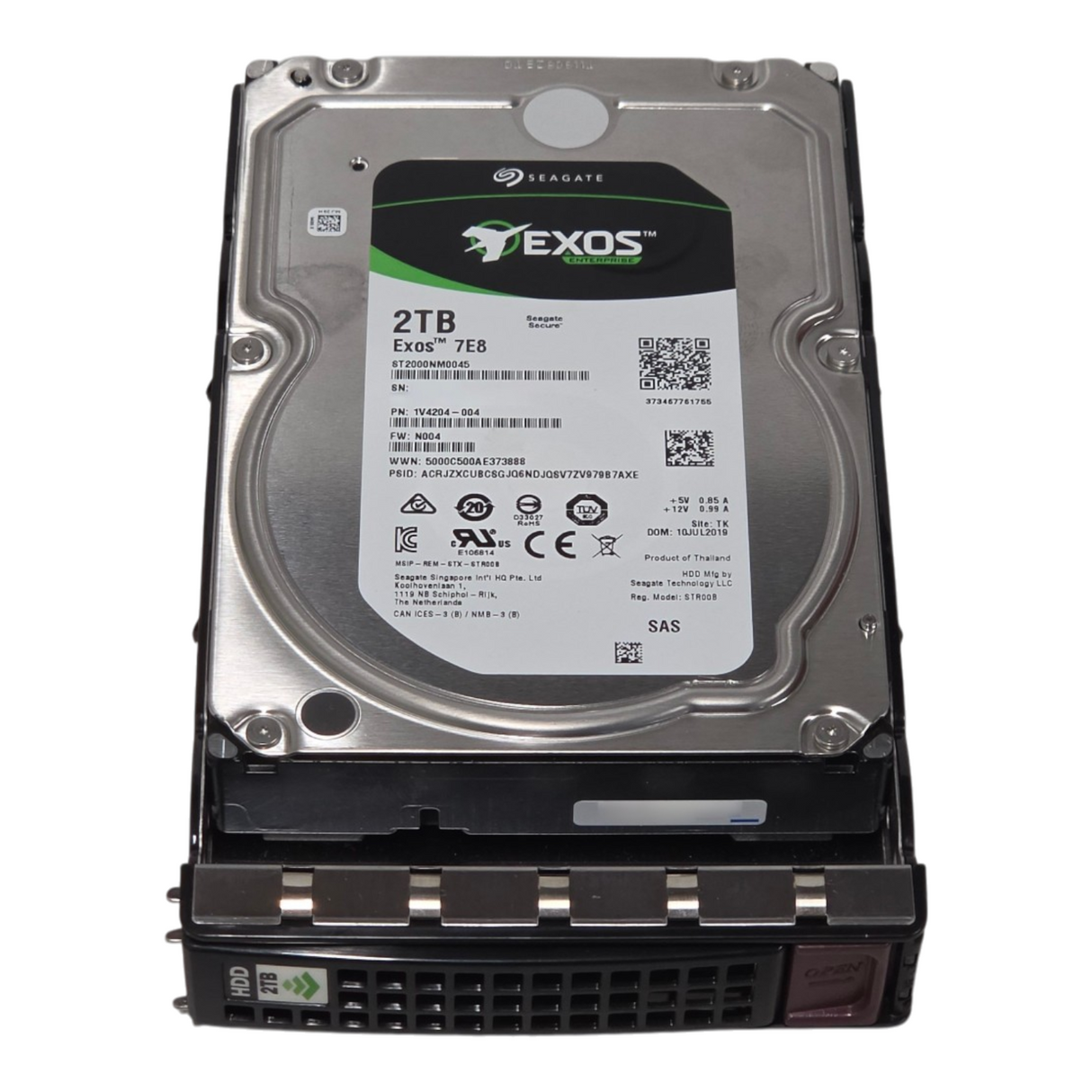 Nimble Seagate Exos ST2000NM0045 2TB 7.2K 128MB SAS 12G 3.5" 512n HDD FW: N004