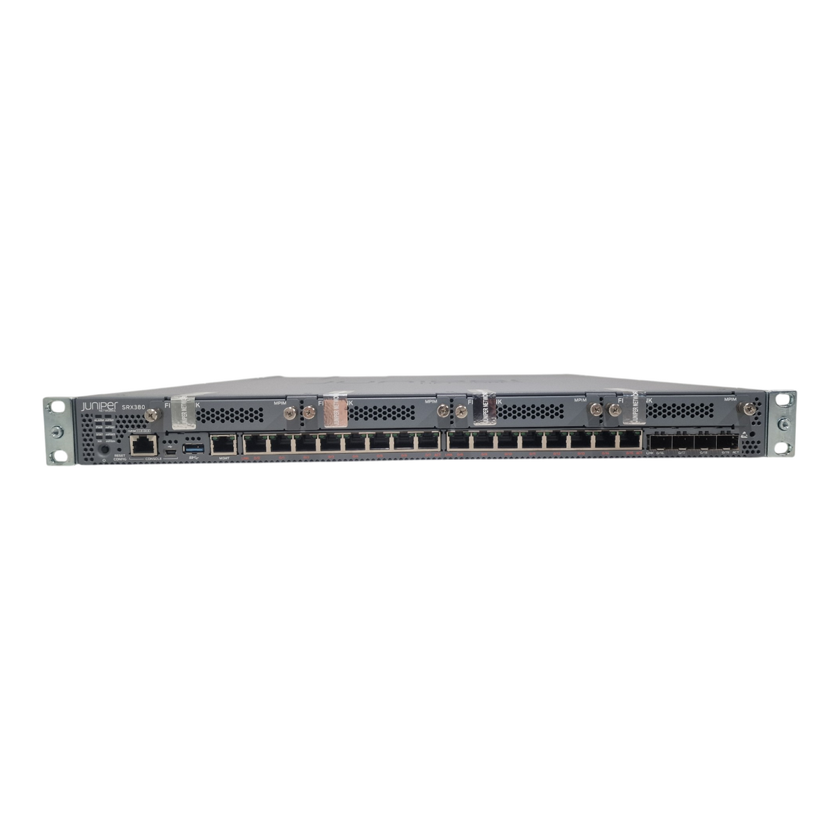 Juniper SRX380-POE-AC 16x 1GE RJ45 PoE+ 4x 10GE SFP+ 1U Firewall Appliance