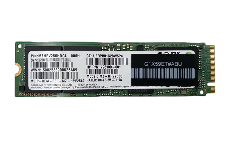 HPE 256GB PCIe AHCI MLC M.2 2280 SSD MZHPV256HDGL-000H1 793100-001 MZ-HPV2560