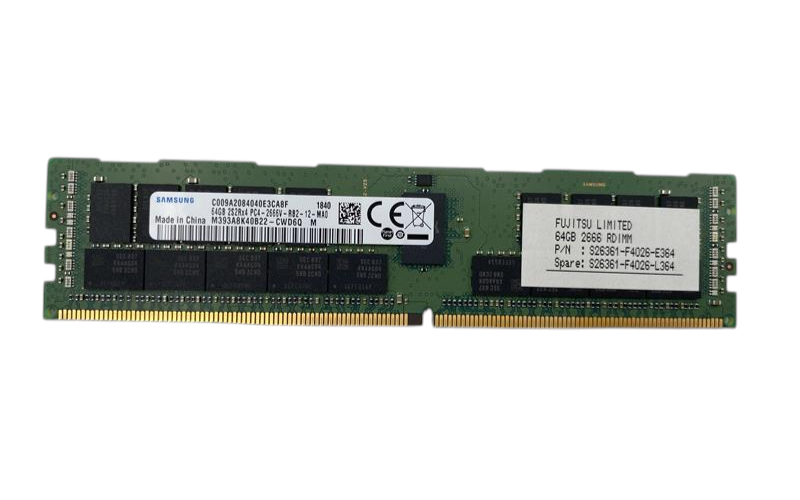 NEW Fujitsu 64GB 4Rx4 PC4-2666V DDR4 ECC Memory S26361-F4026-L364 2S2Rx4 3DS