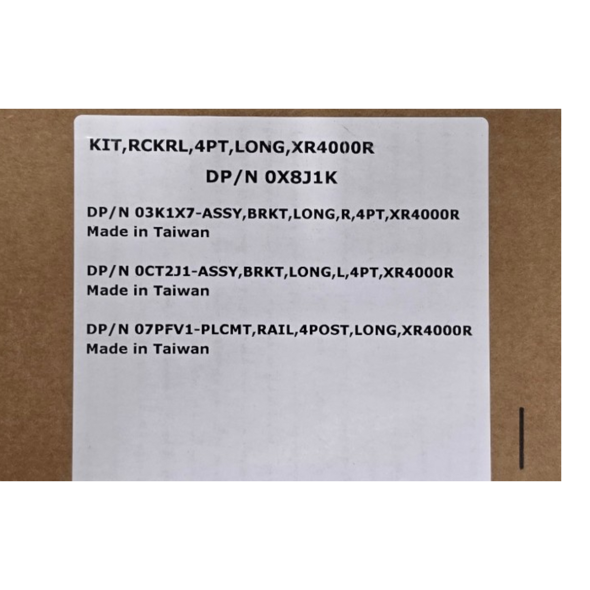 NEW Dell X8J1K PowerEdge 2U ReadyRails II Sliding Rail Kit A23 XR4000R XR4510C
