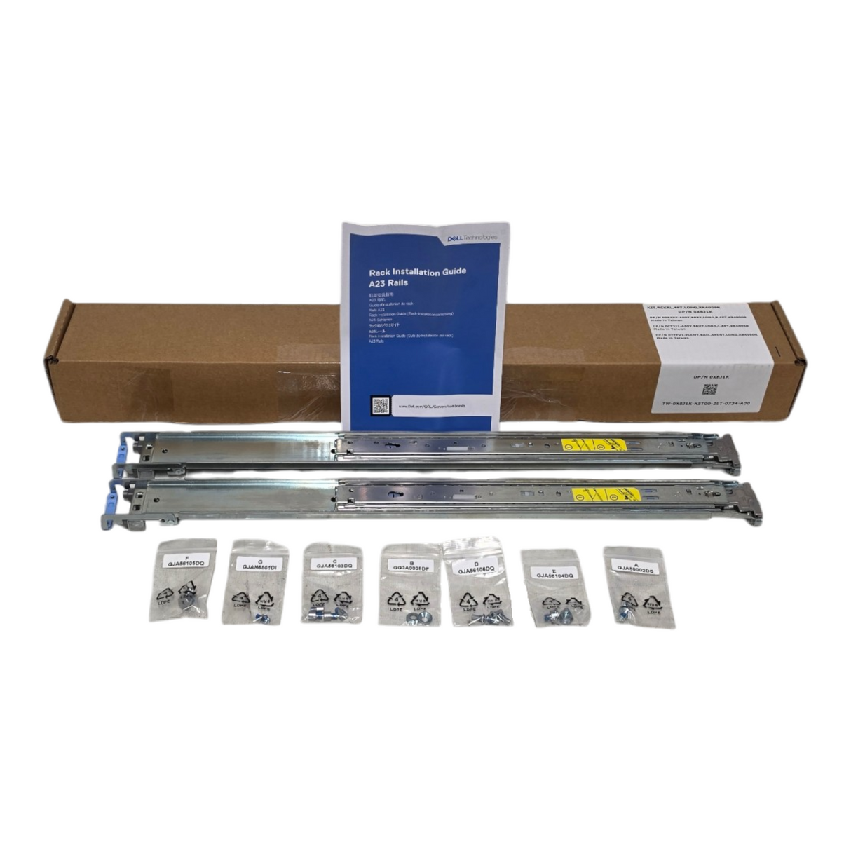 NEW Dell X8J1K PowerEdge 2U ReadyRails II Sliding Rail Kit A23 XR4000R XR4510C