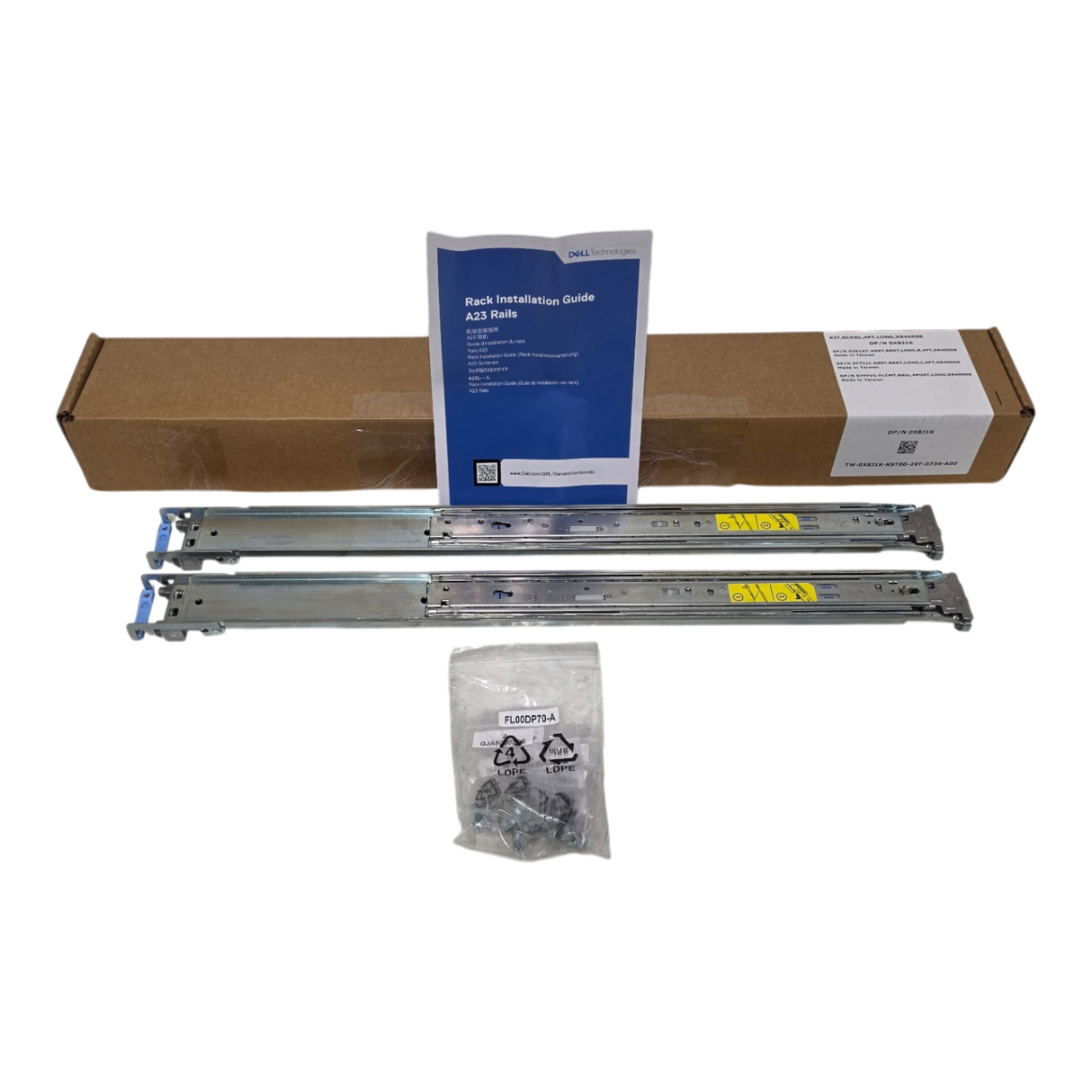 NEW Dell X8J1K PowerEdge 2U ReadyRails II Sliding Rail Kit A23 XR4000R XR4510C