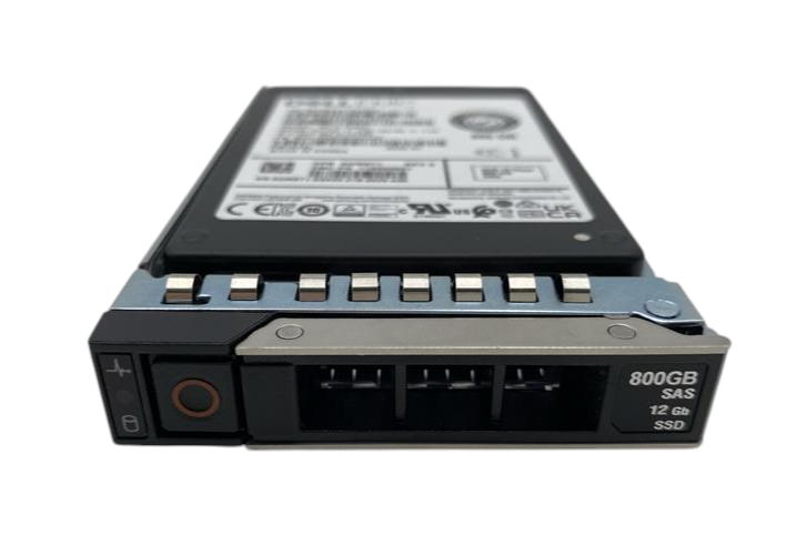 Dell 800GB SAS 12G MU TLC 2.5" SFF SSD + 14th-17th Gen Caddy GW8T1 MZ-ILT800C