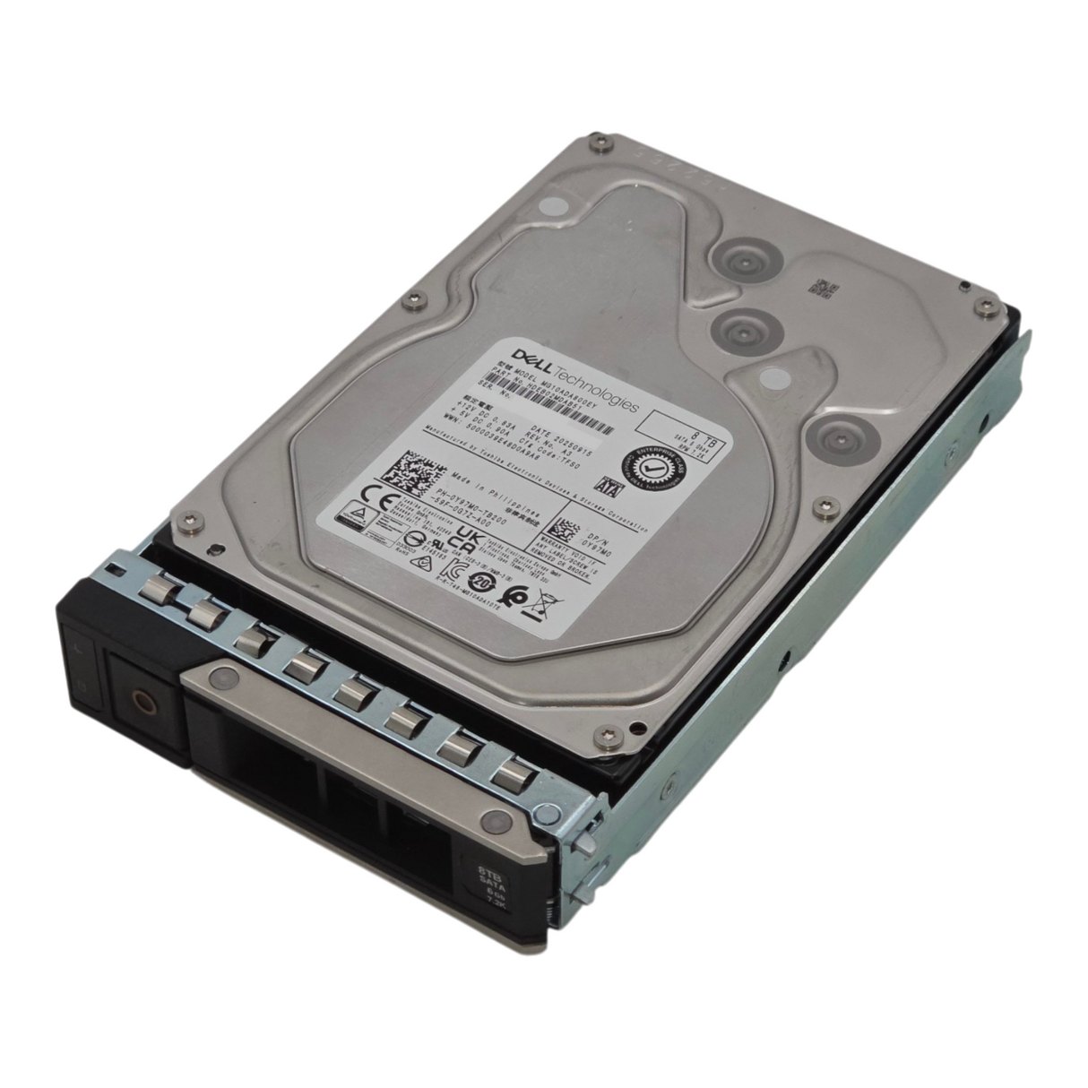 Dell Y97M0 8TB 7.2K 6G SATA 3.5" LFF 512n Enterprise HDD Hard Drive MG10ADA800EY