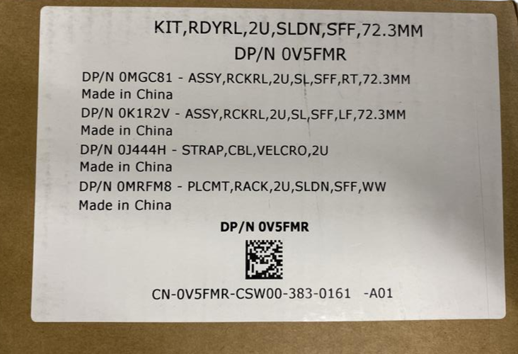 NEW Dell PowerEdge R940 2U B12 Sliding ReadyRails Rack Rails V5FMR MGC81 K1R2V
