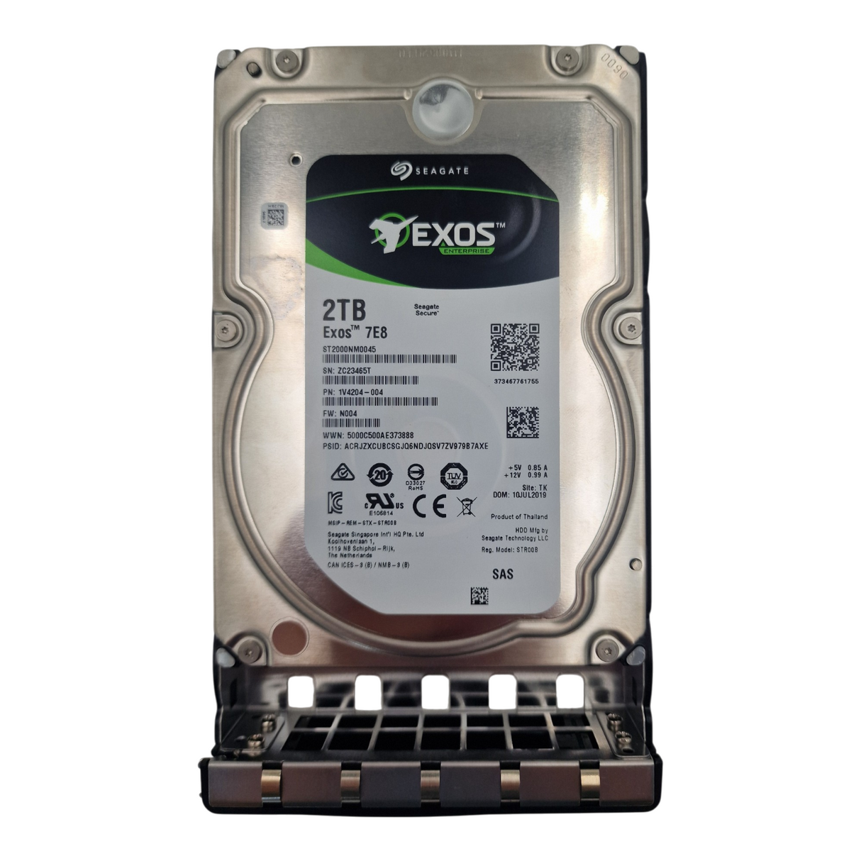 Nimble Seagate Exos 2TB 7.2K SAS 12G LFF HDD FW N003 + Caddy ST2000NM0045 Q8D74A