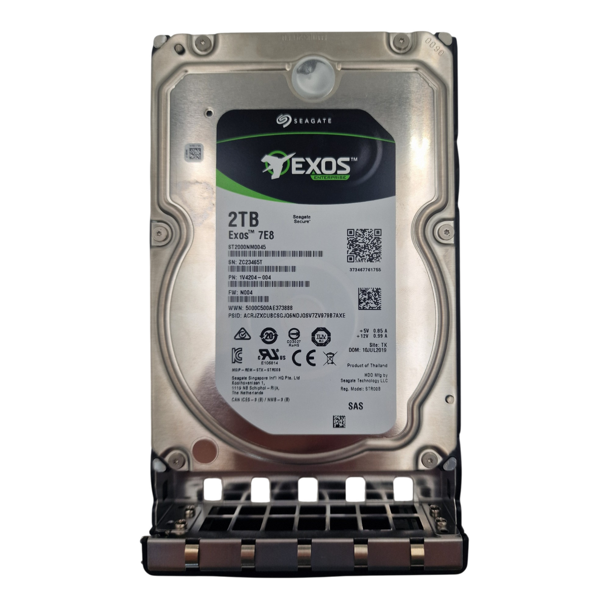 Nimble Seagate Exos 2TB 7.2K SAS 12G LFF HDD FW N003 + Caddy ST2000NM0045 Q8D74A