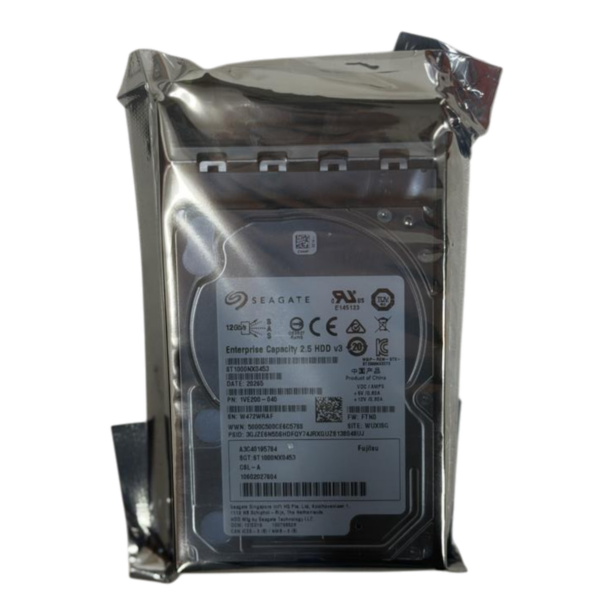 NEW Fujitsu 1TB SAS 6G 7.2k 2.5" Hot-Plug Hard Drive HDD S26361-F3817-L100