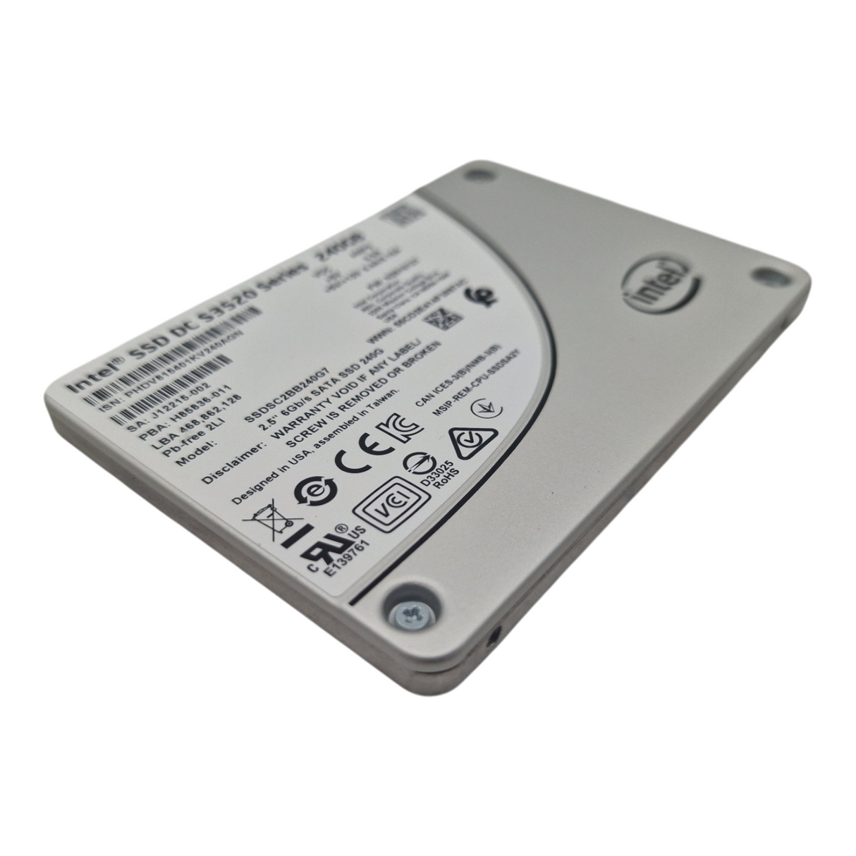 Intel S3520 240GB 6G SATA MLC Mixed Use 2.5" SFF SSD SSDSC2BB240G7