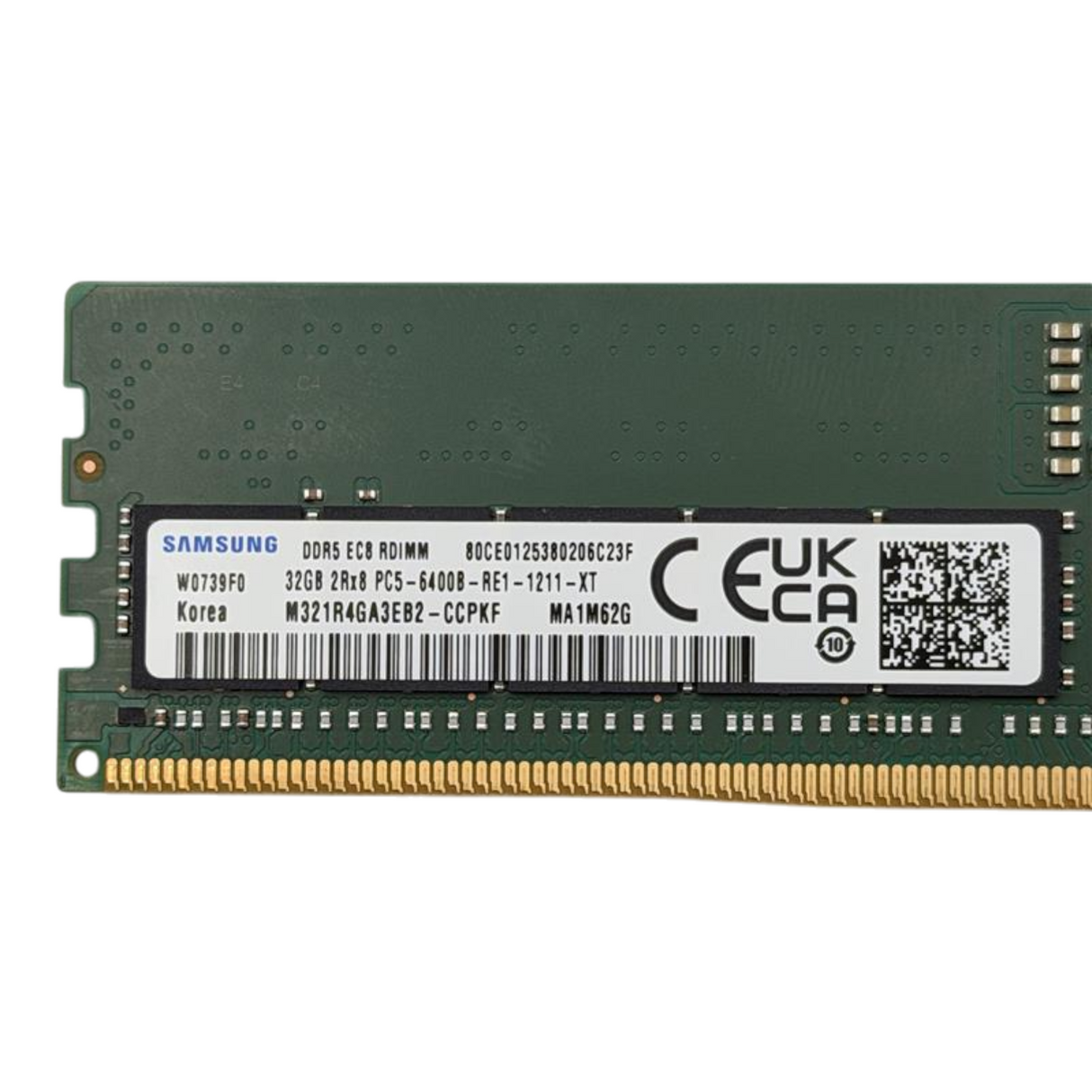 NEW Samsung 32GB 2Rx8 PC5-6400B DDR5-51200 ECC RDIMM Memory M321R4GA3EB2-CCP