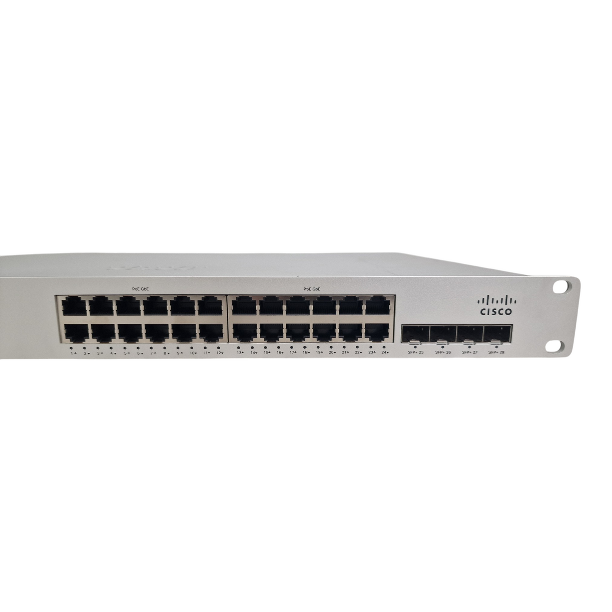 Cisco Meraki MS250-24P-HW 24x 1GbE PoE+ 4x 10Gb SFP+ Layer 3 Cloud Switch