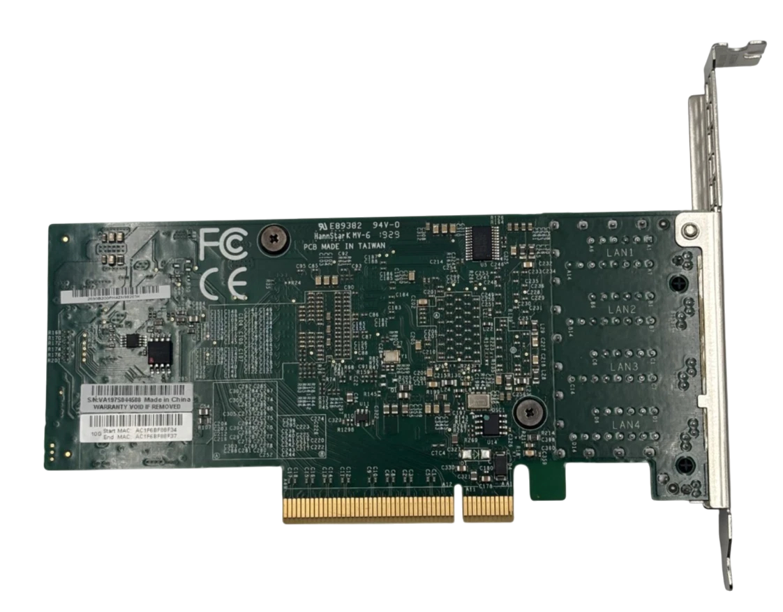 Supermicro AOC-STG-i4T 10Gigabit BaseT Quad Port 4xRJ45 SFP+ Server FH NIC
