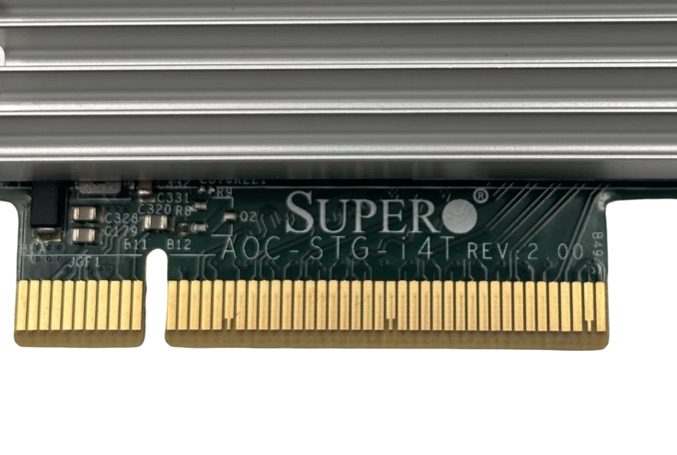 Supermicro AOC-STG-i4T 10Gigabit BaseT Quad Port 4xRJ45 SFP+ Server FH NIC