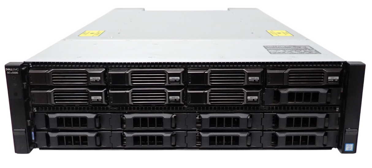 Dell Compellent SCv3000 16Bay Storage Array 7x 600GB HDD 2x SAS Controller 2xPSU
