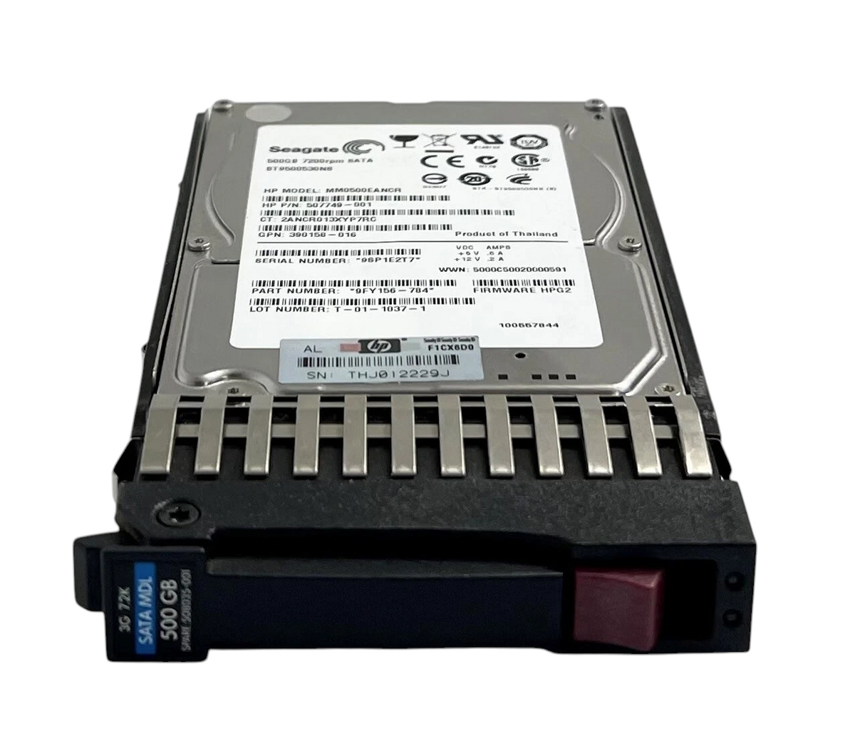 HP 500GB 7.2K SATA 3G 2.5" MDL HDD 507750-B21 508035-001 For DL360 DL380 G5 G6