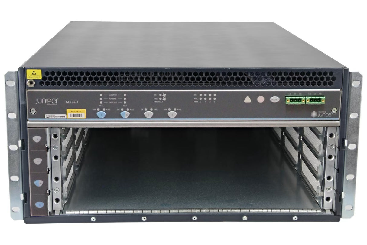 New Juniper MX240 4-Slot 5U Network Router Scalable Chassis CHAS-BP-MX240-S
