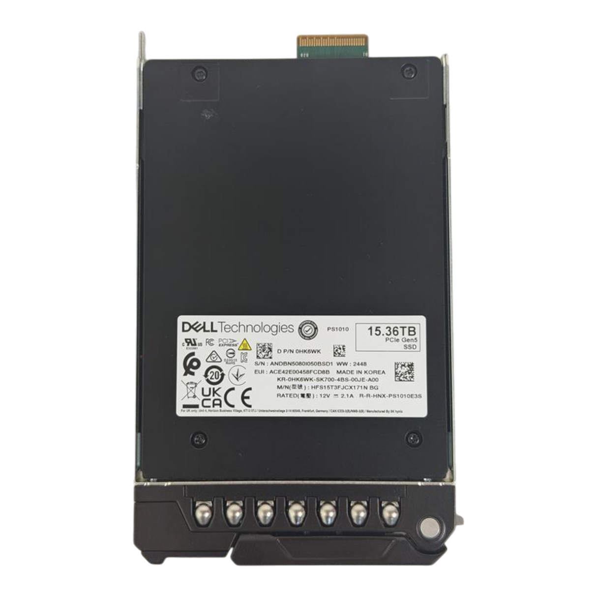 Dell 15.36TB PCIe Gen 5 NVMe Read Intensive E3.S SSD Drive HK6WK HFS15T3FJCX171N