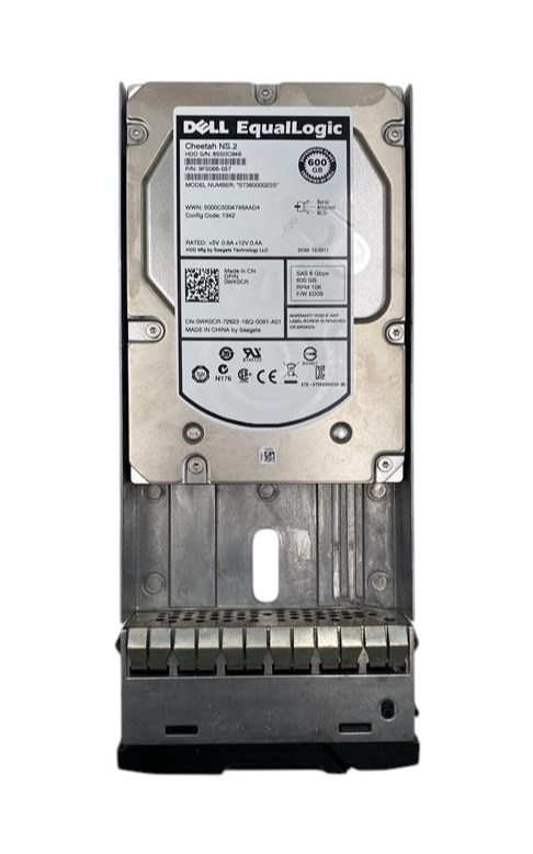 Dell EqualLogic 600GB 10K 6G SAS 512n 3.5" LFF HDD + Caddy WK0CR ST3600002SS