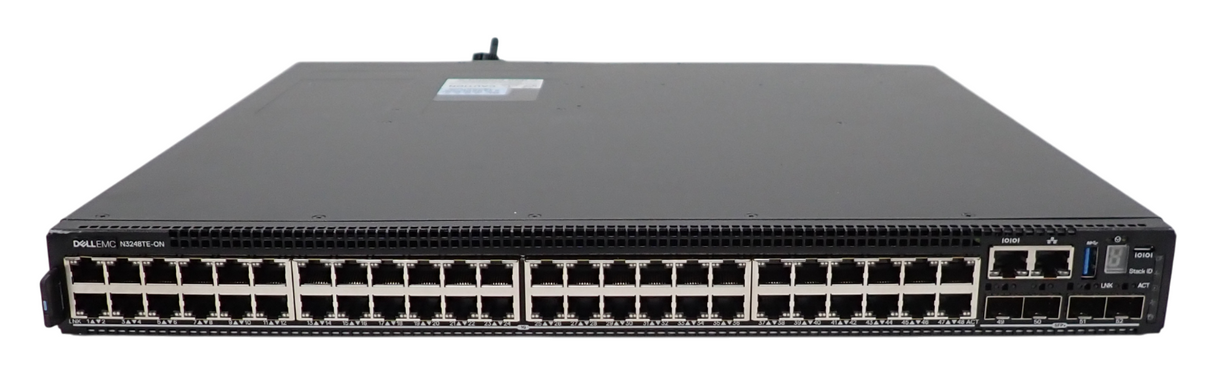 Dell EMC PowerSwitch N3248TE-ON 48x 1G RJ45 4x SFP+ 2x QSFP28 RA F2B Switch OS10