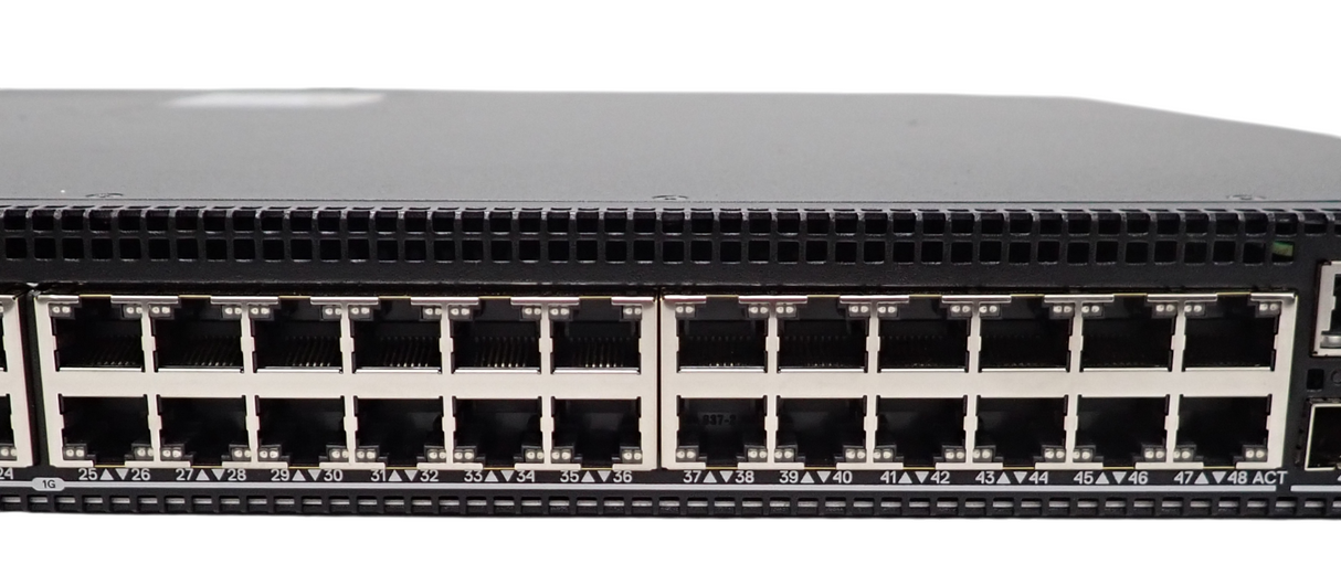 Dell EMC PowerSwitch N3248TE-ON 48x 1G RJ45 4x SFP+ 2x QSFP28 RA F2B Switch OS10