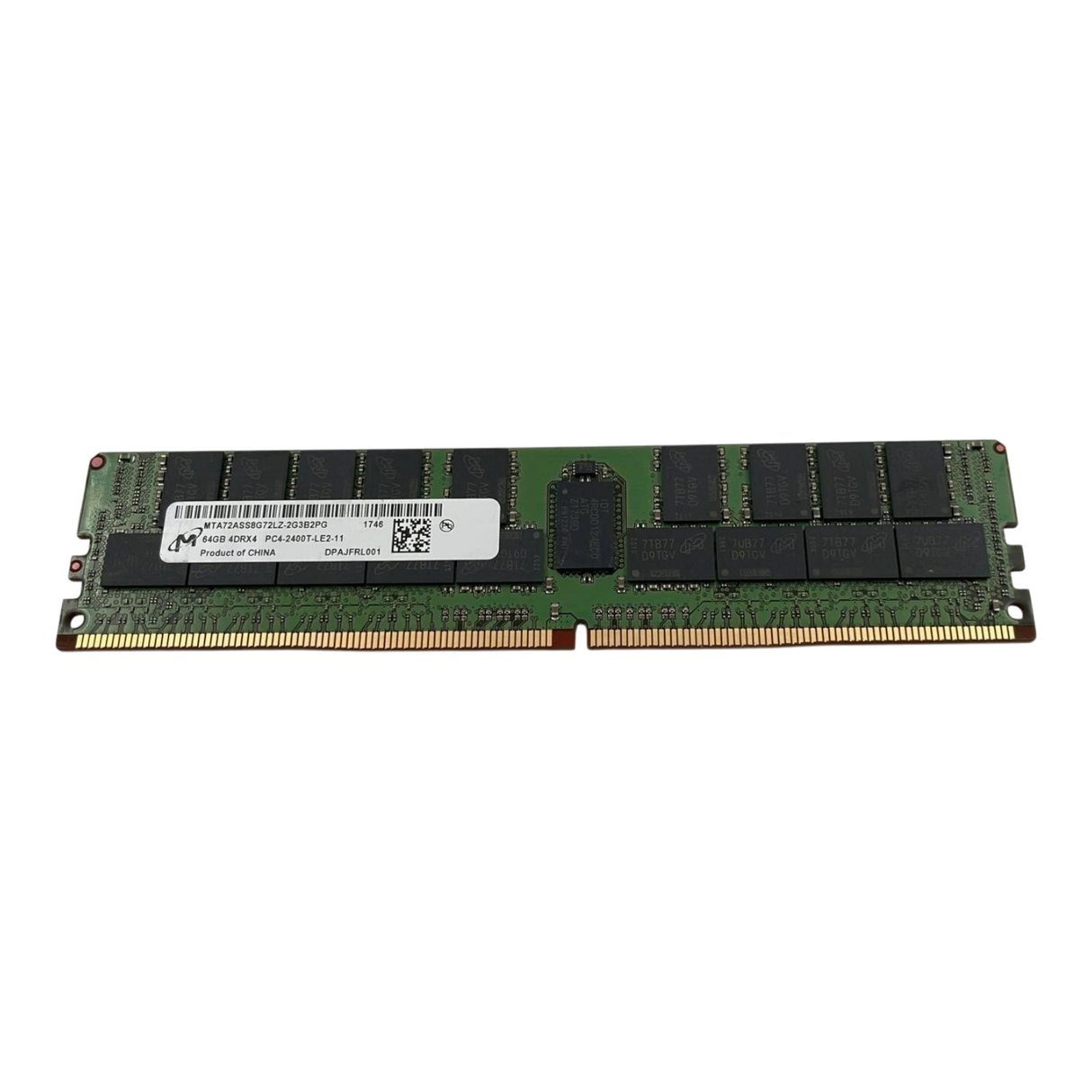 Micron 64GB 4DRx4 PC4-2400T DDR4-19200 ECC LRDIMM Memory MTA72ASS8G72LZ-2G3B2PG