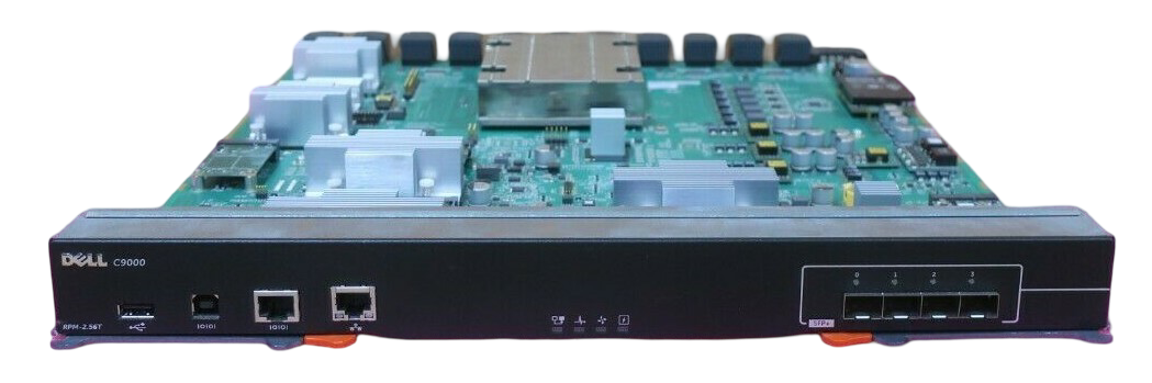 Dell Networking C9000 Series Route Processor Module RPM-2.56T 4x 10G SFP+ 7KPC3