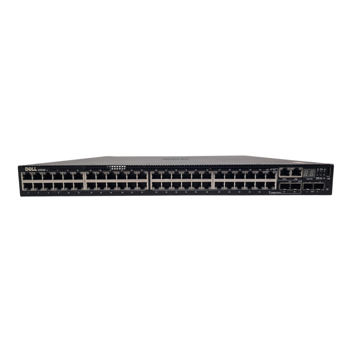 Dell N3048 48x 1GbE PoE 2x 10Gb SFP+ 2x 1Gb RJ45/SFP Managed Switch H784T OS6.5