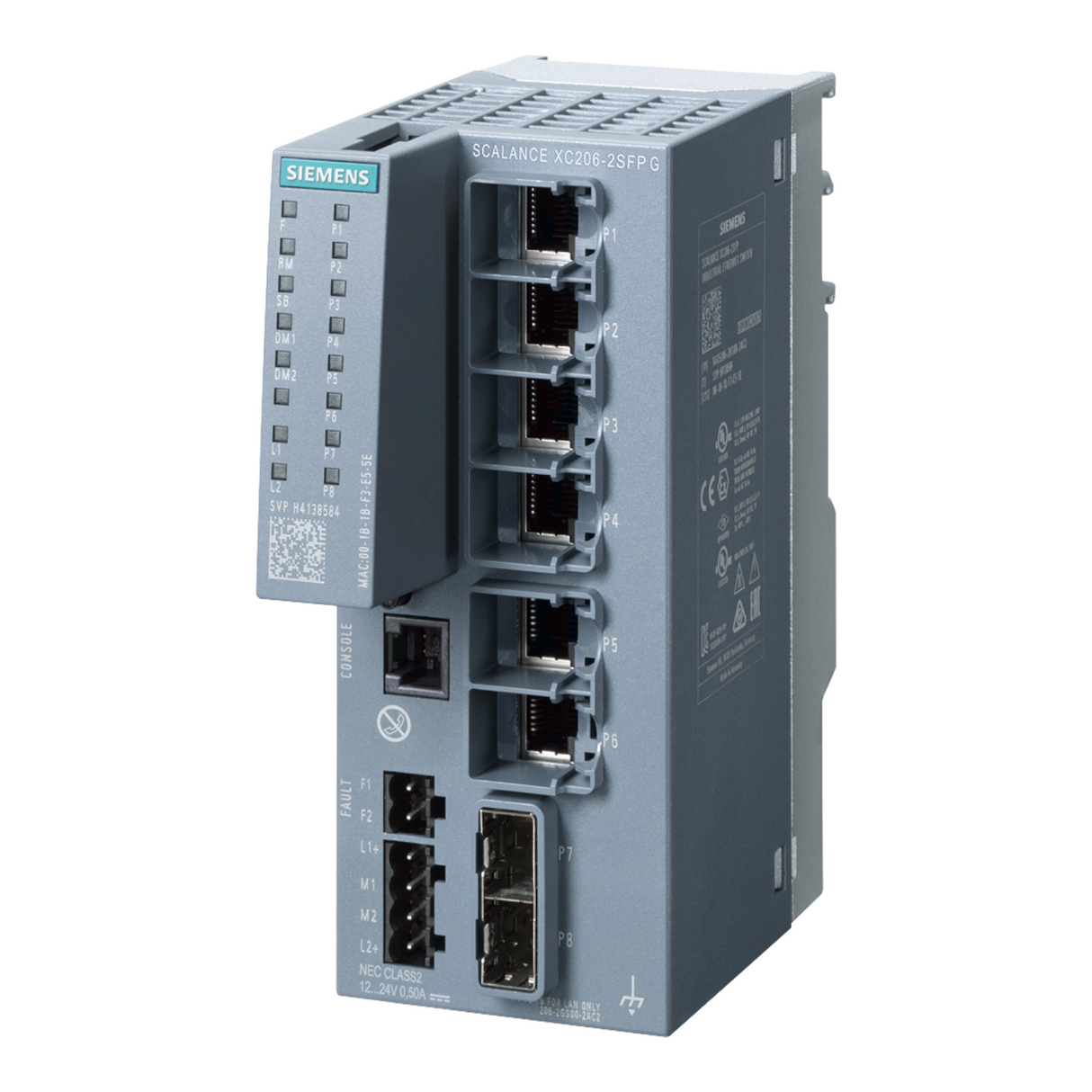 New Siemens Scalance XC206-2SFP 6x1G RJ45 2x SFP L2 IE DIN Rail Ethernet Switch