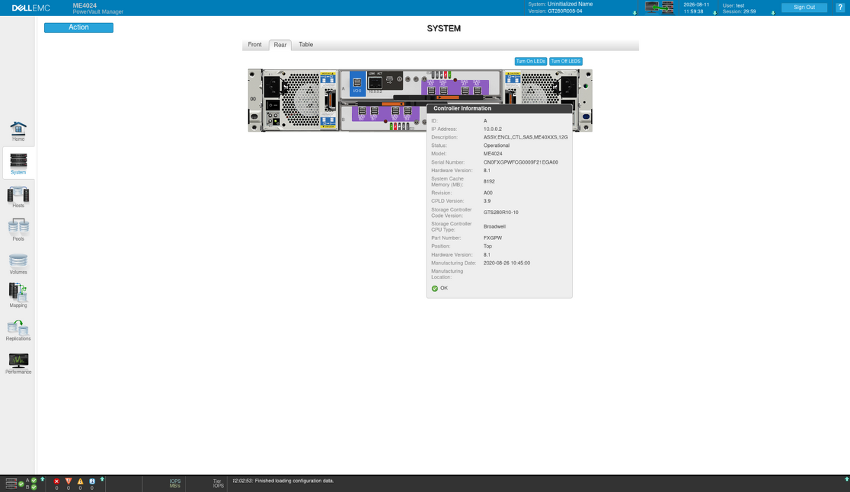 Dell PowerVault ME4024 24-Bay 2.5" SFF 2 x Quad Port 12G SAS Storage Controller